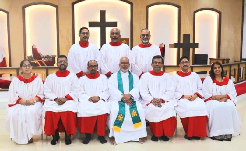 Choir Committee 2022-23 with Rev. Raju Jacob