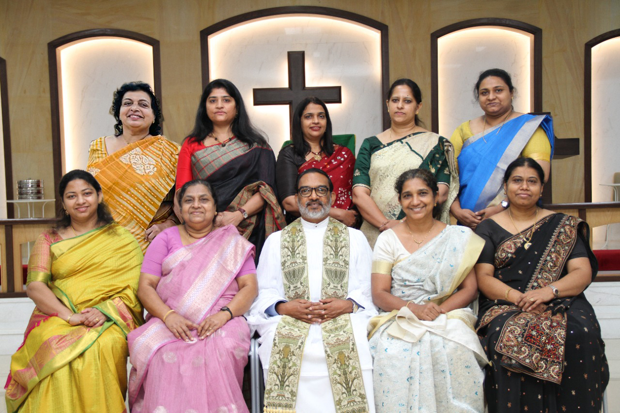 Women's Fellowship Committee 2022-23 with Rev. Shaji Jacob Thomas