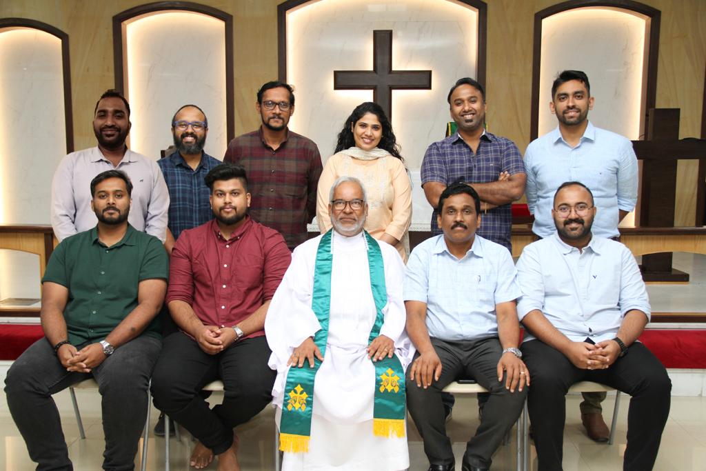 Youth Movement Committee 2022-23 with Rev. Raju Jacob