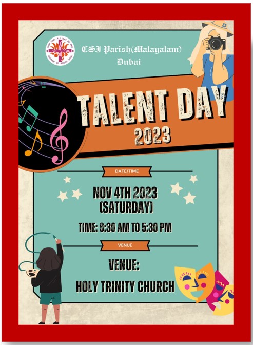 Talent Competition 2023 INDIVIDUAL EVENTS REGISTRATION FORM